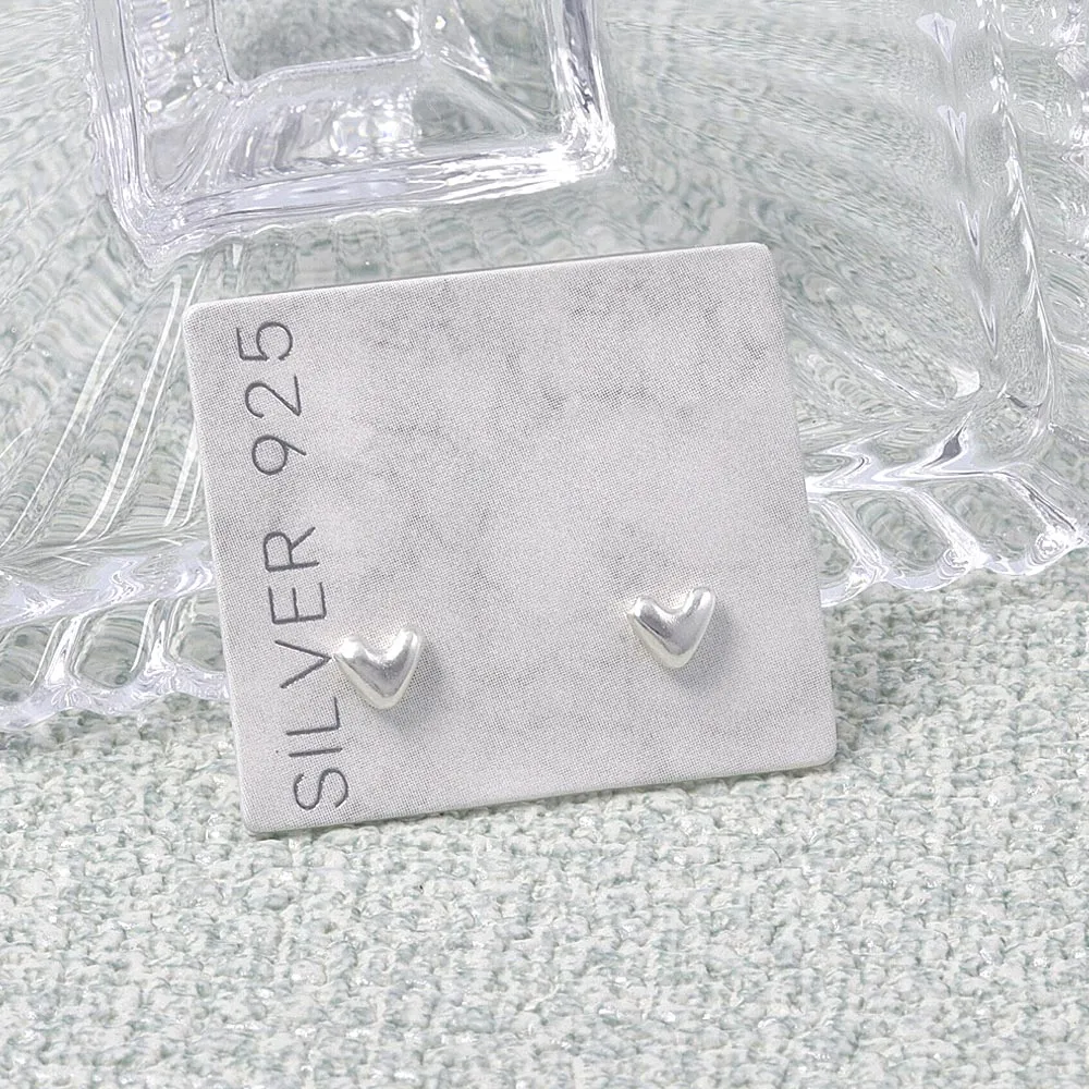 925 Silver Heart Earrings