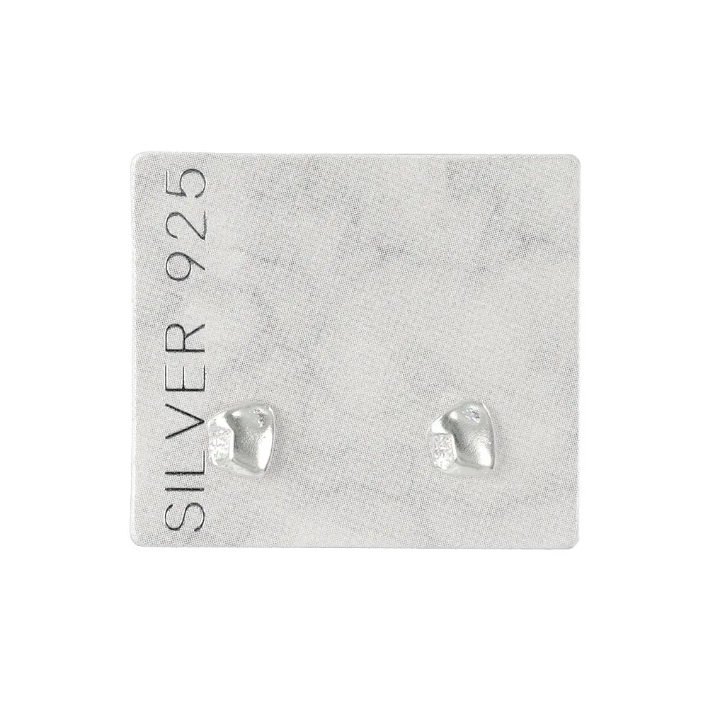 925 Silver Textured Disc Earrings