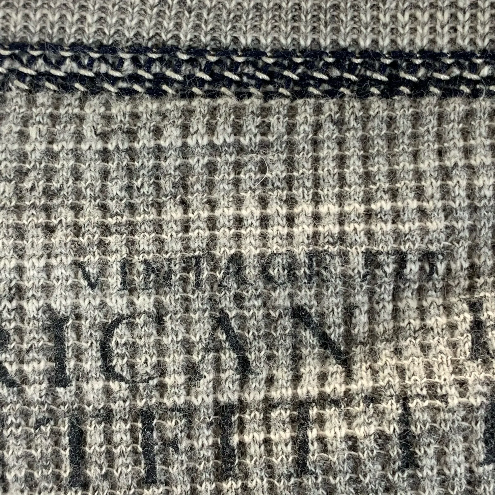 AMERICAN EAGLE OUTFITTERS Men's Gray Crewneck Vintage-Fit Thermal Shirt SZ L