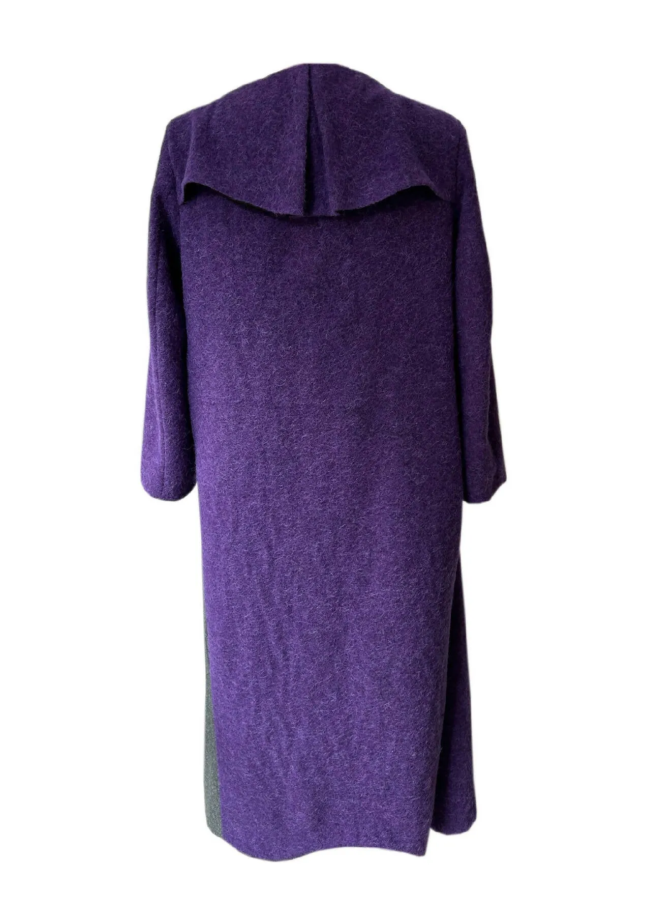 Asymmetric wool coat