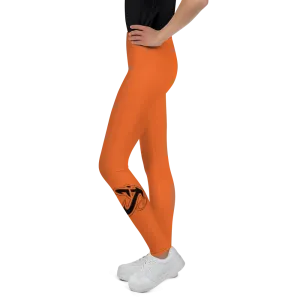 Athletic Apparatus Orange Black logo V3 Youth Leggings