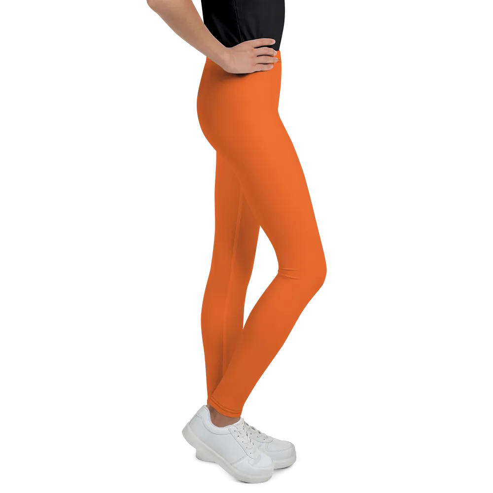 Athletic Apparatus Orange Black logo V3 Youth Leggings