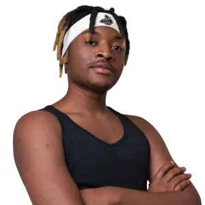 Athletic Apparatus White BL Headband