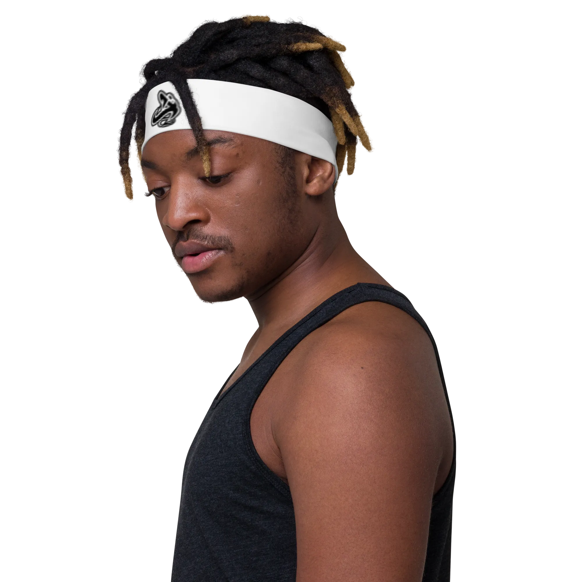 Athletic Apparatus White BL Headband