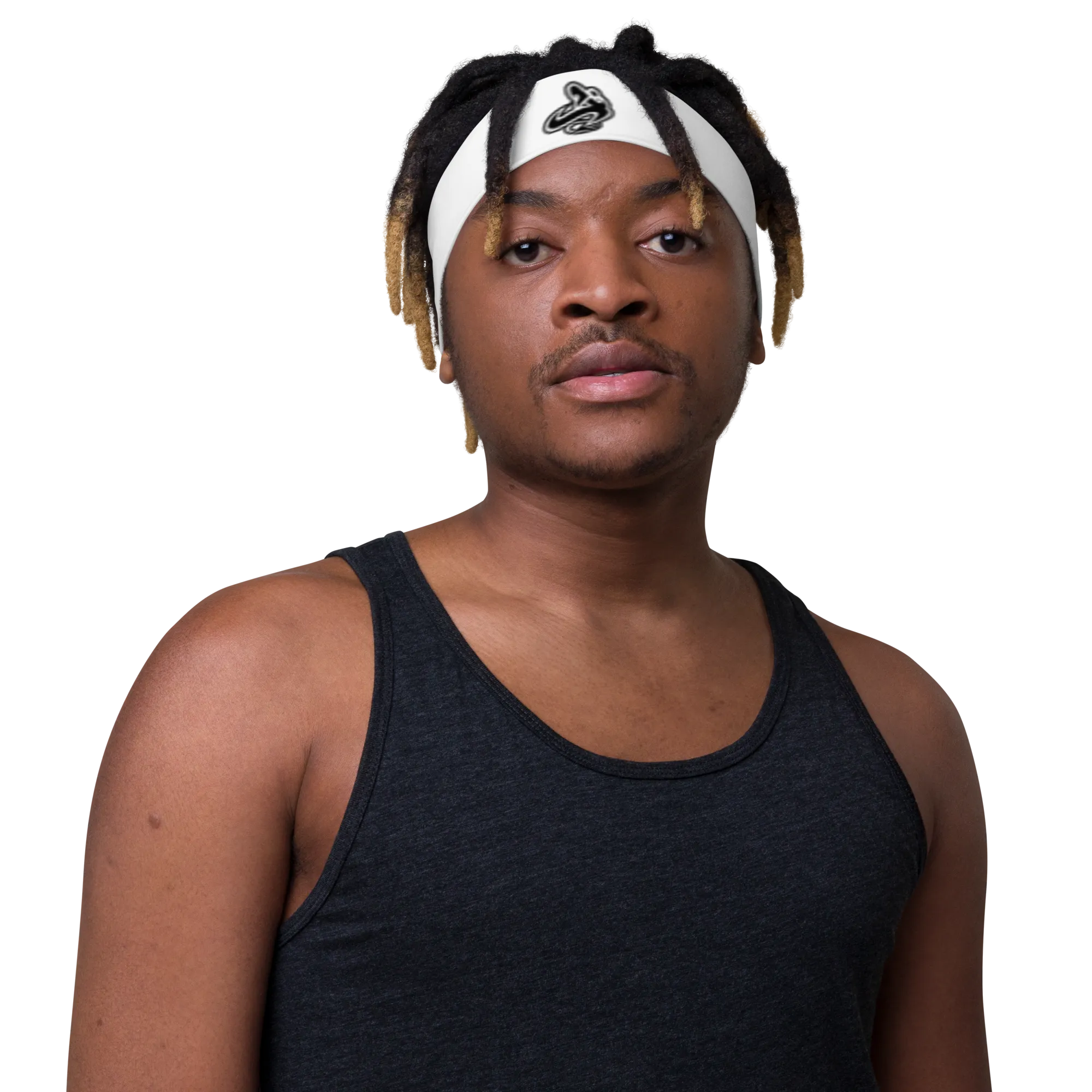 Athletic Apparatus White BL Headband