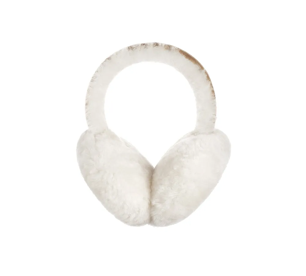 AUSTRALIAN SHEPHERD® UGG Kids Adjustable Sheepskin Wool Earmuff Connie