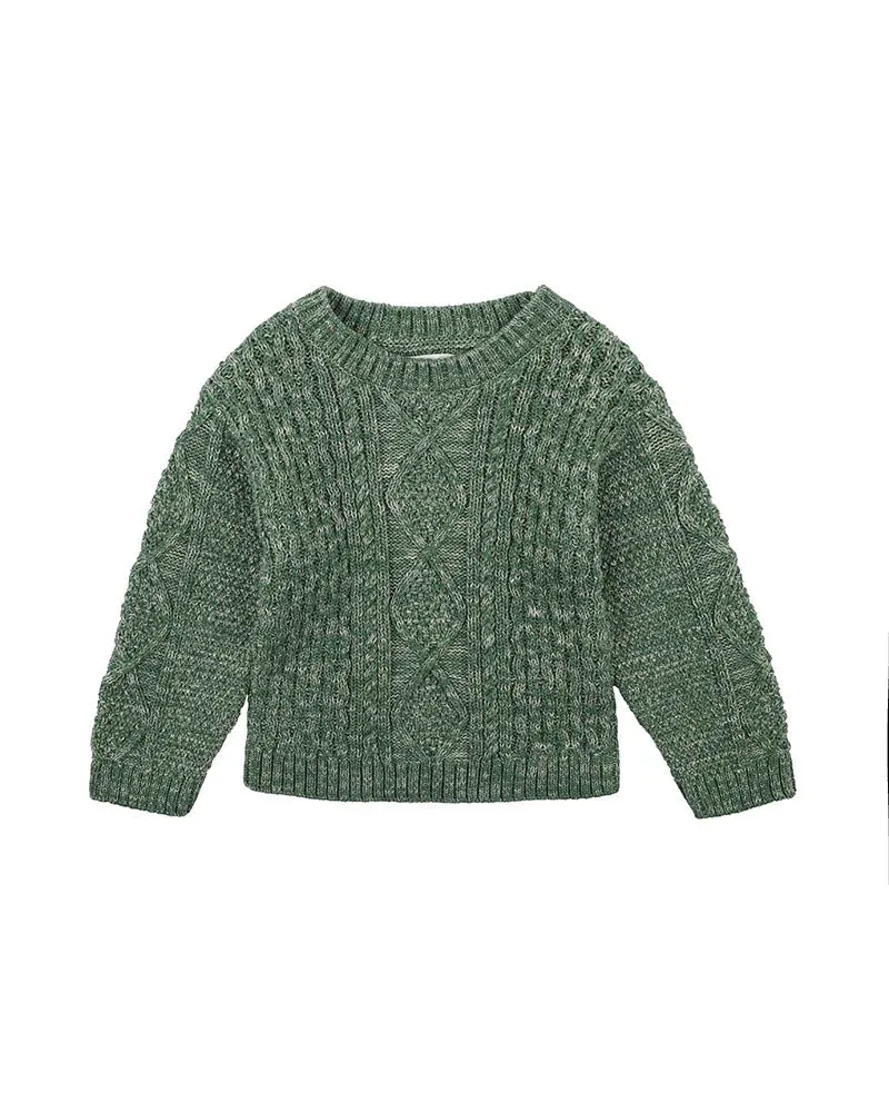 BEBE Scout Green Cable Jumper(3Y-7Y)