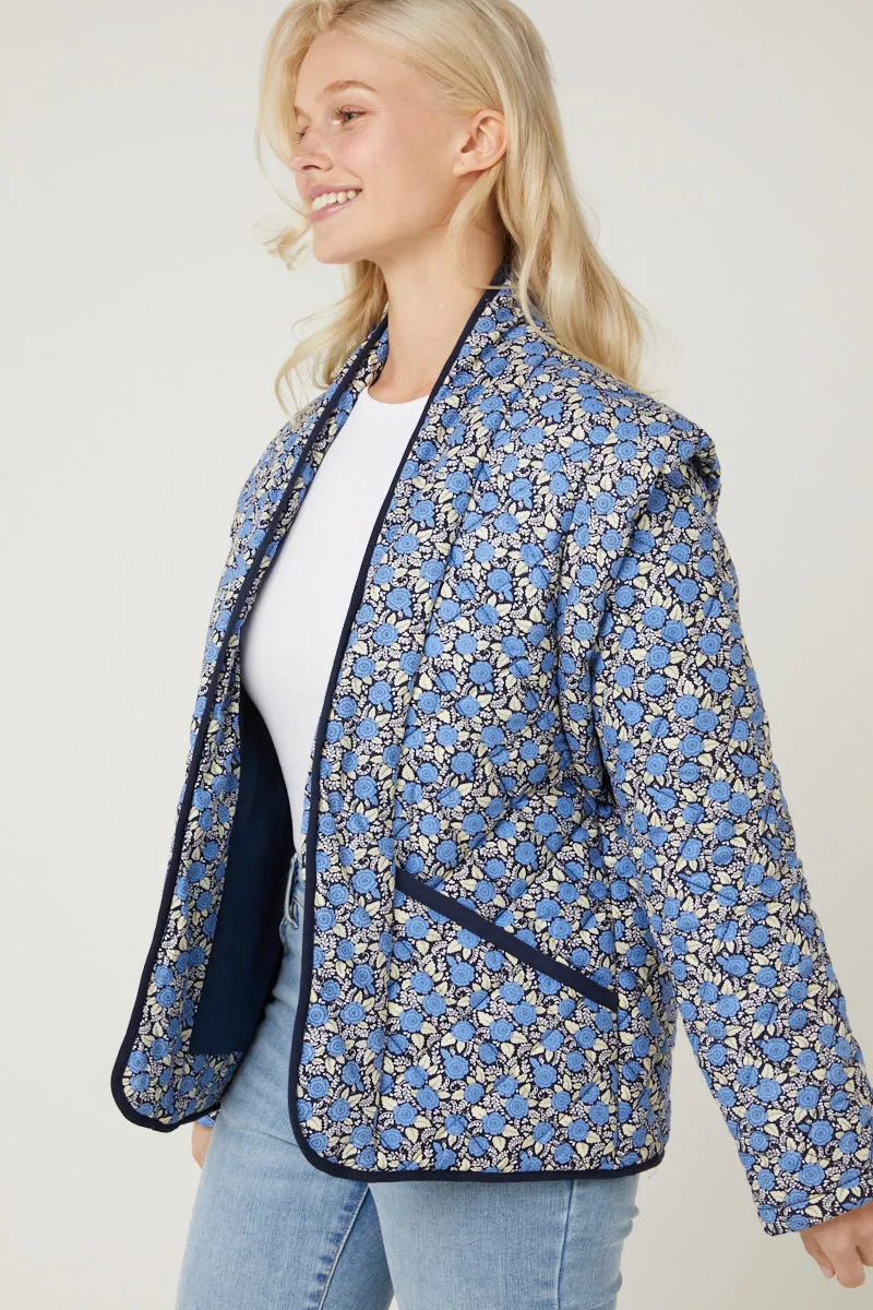 Blue Quilted Vest