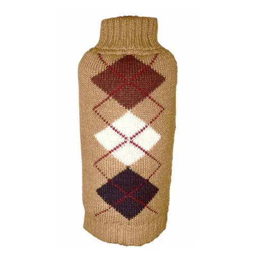 Brown Argyle Sweater
