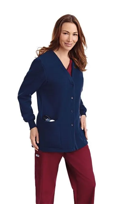 Button Front Fleece Jacket by MOBB