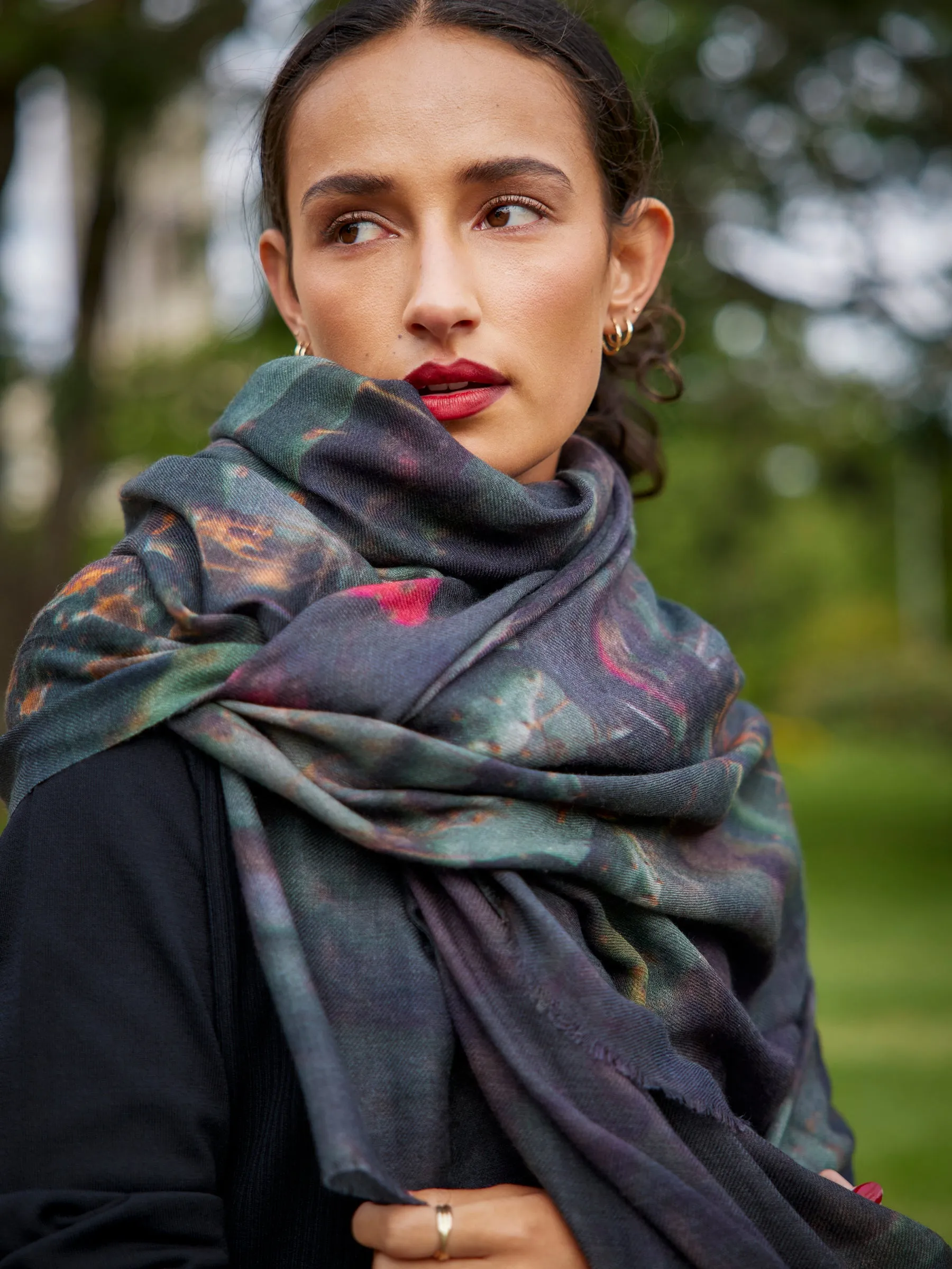 Cactus Flowers (oversized) Wool Scarf