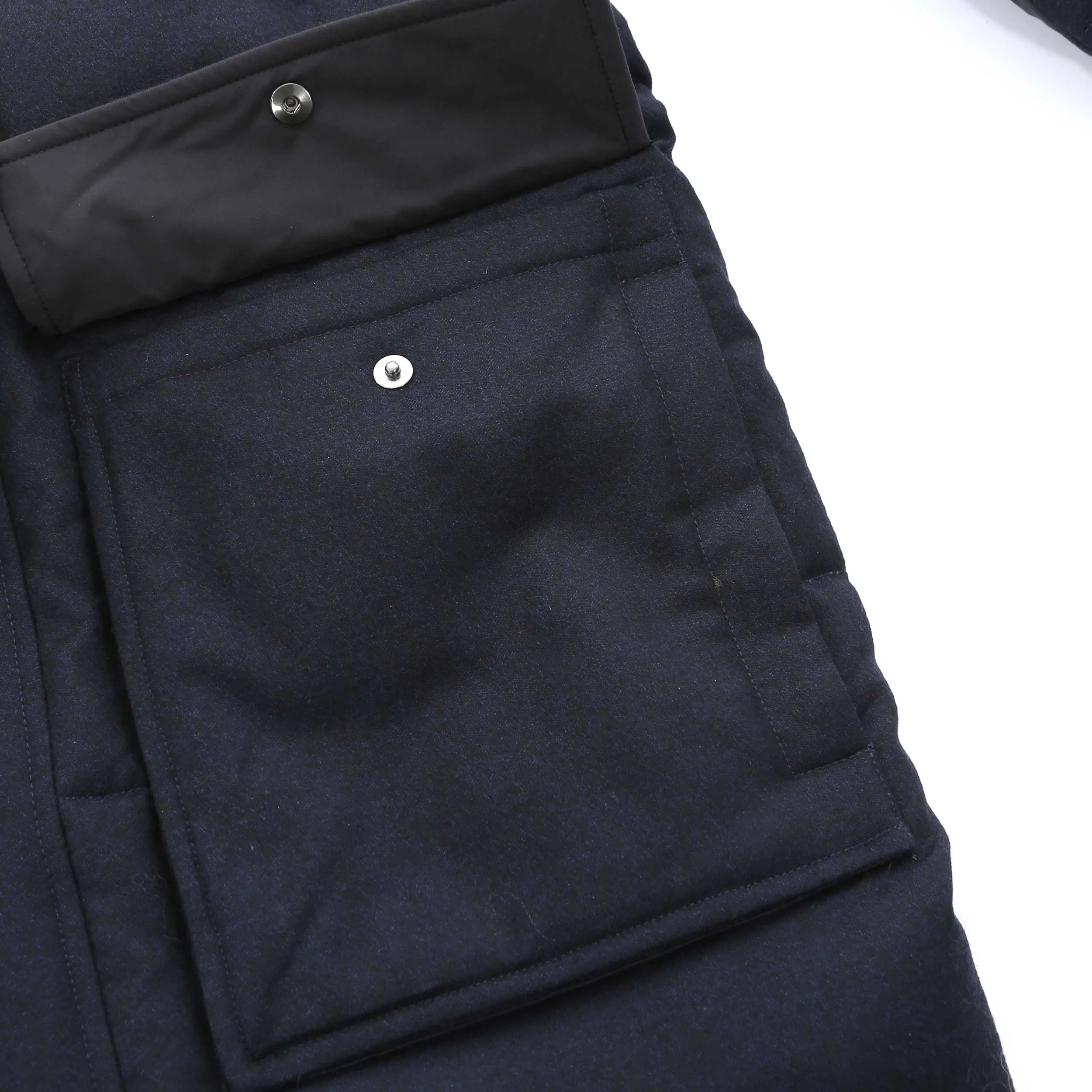 Canali 3/4 Coat in Navy