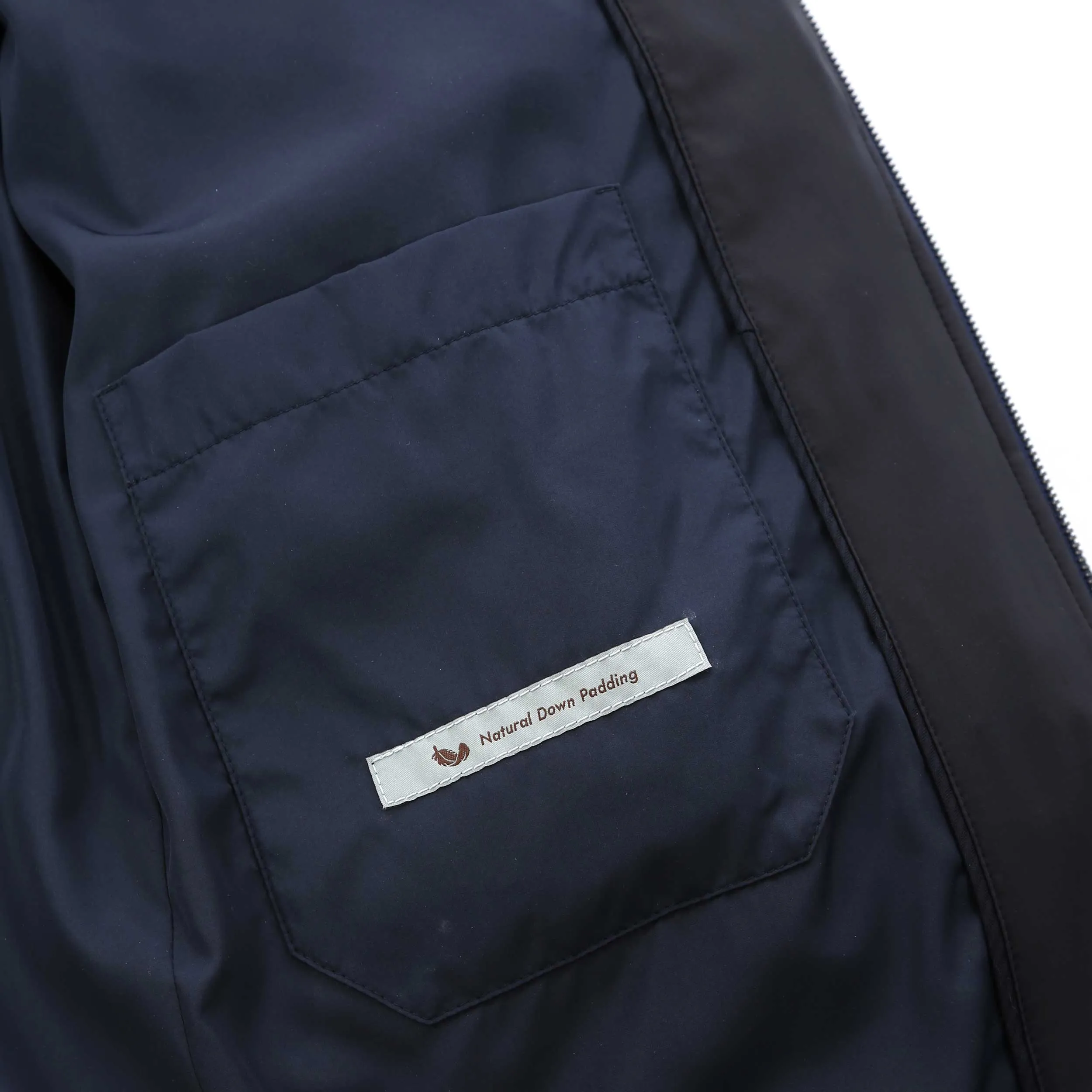 Canali 3/4 Coat in Navy
