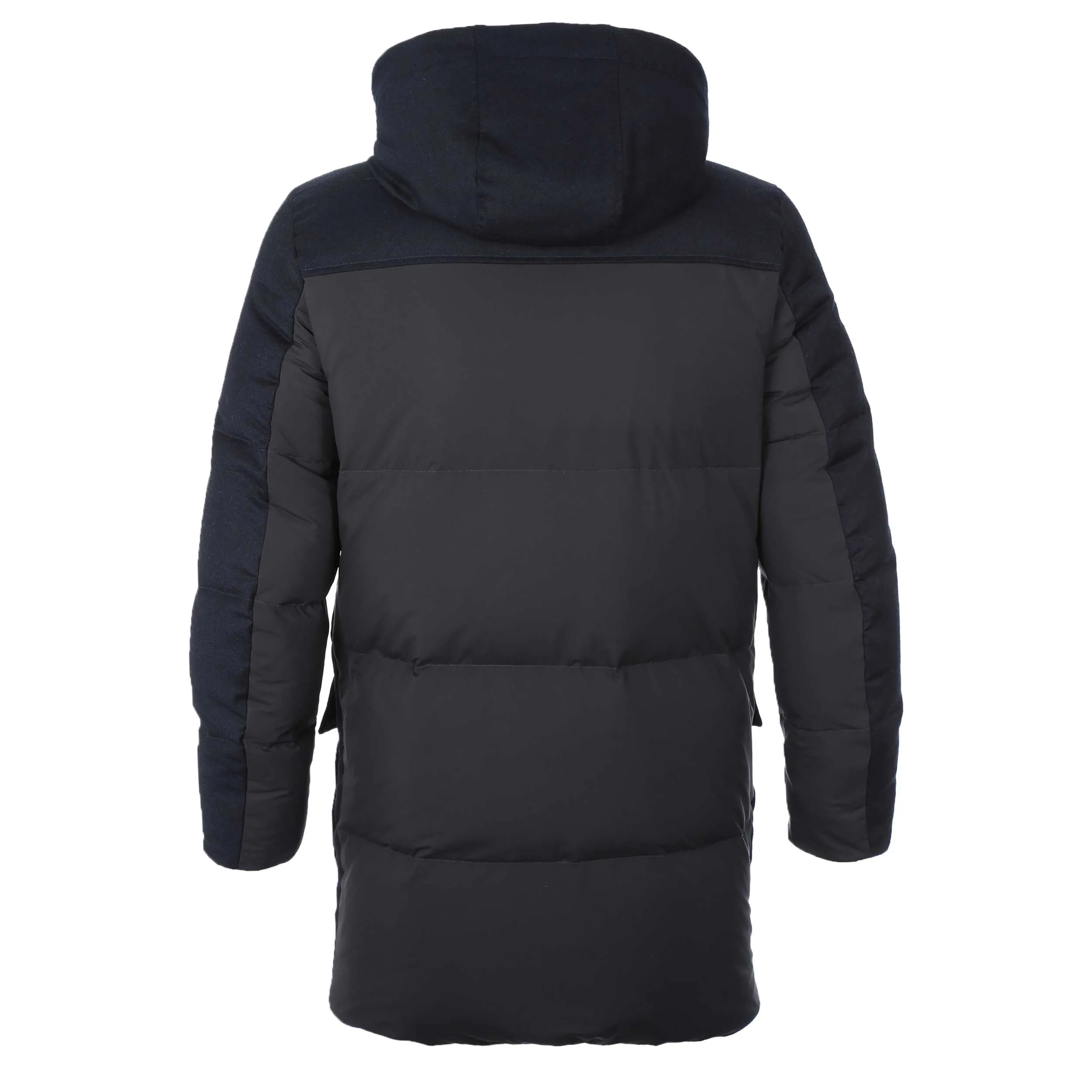 Canali 3/4 Coat in Navy