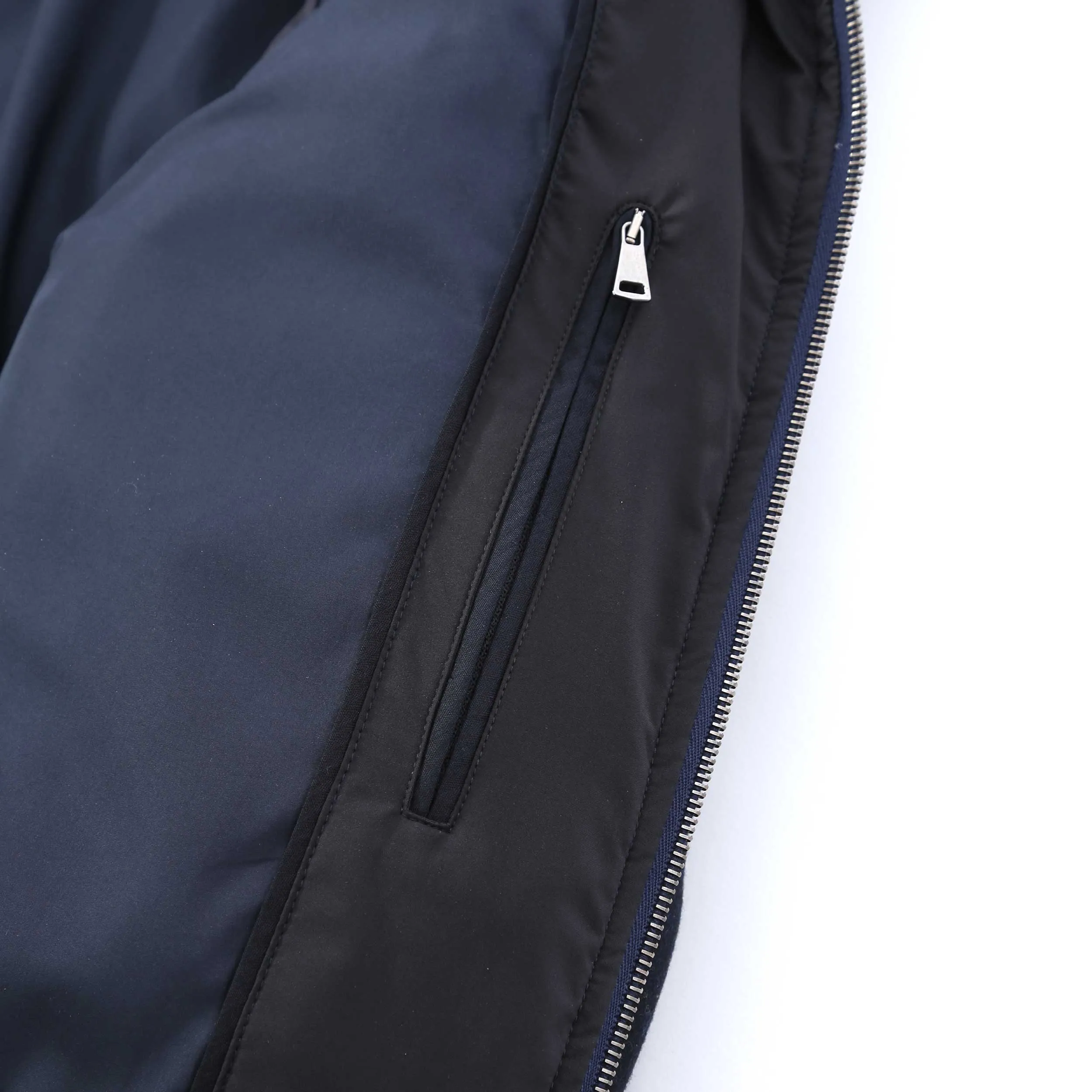 Canali 3/4 Coat in Navy