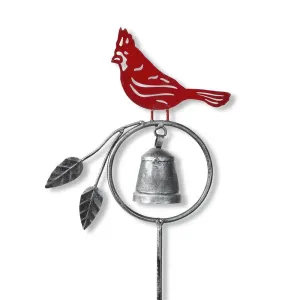 Cardinal Chime Garden Stake