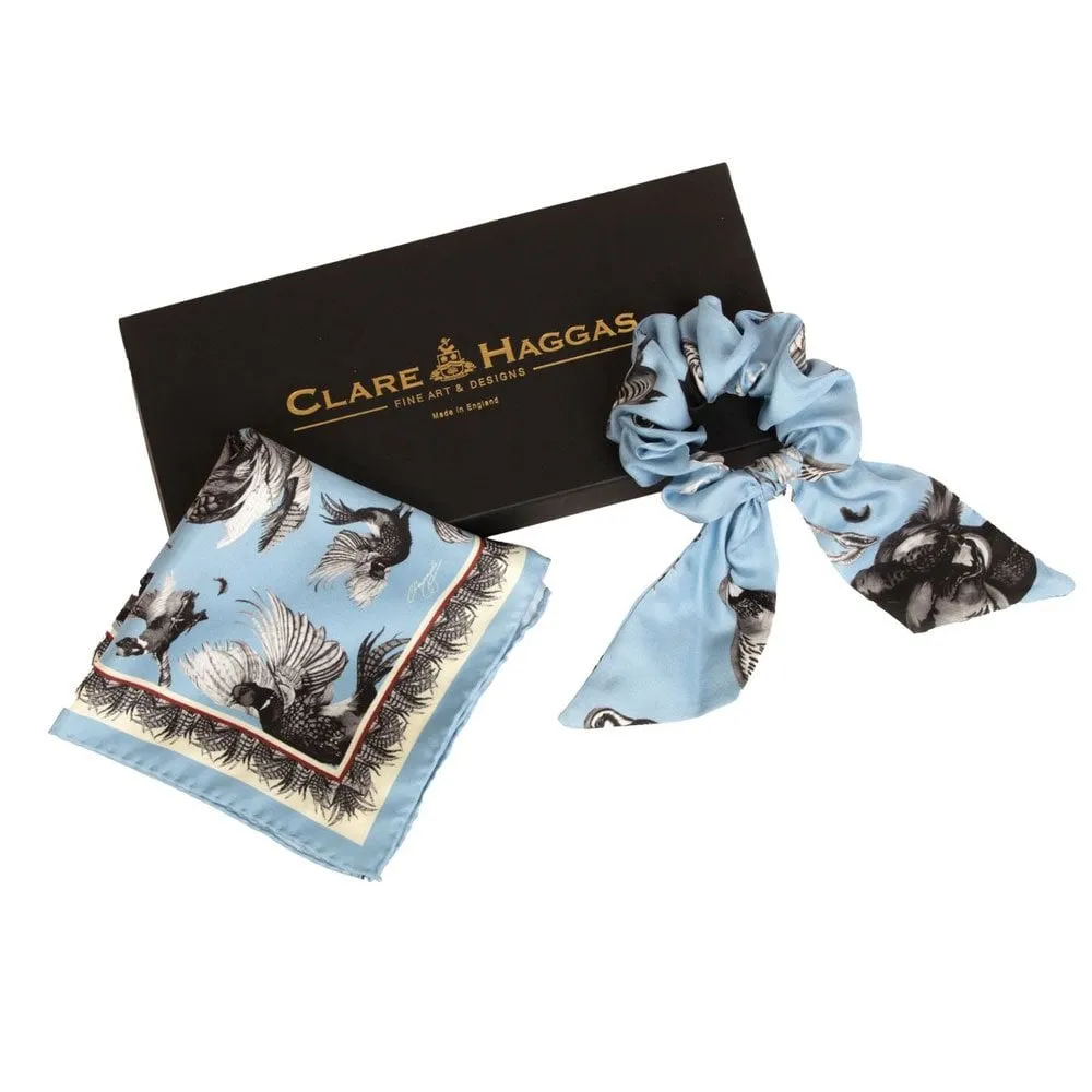 Clare Haggas Turf War Monochrome Pocket Square/Neckerchief