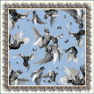 Clare Haggas Turf War Monochrome Pocket Square/Neckerchief