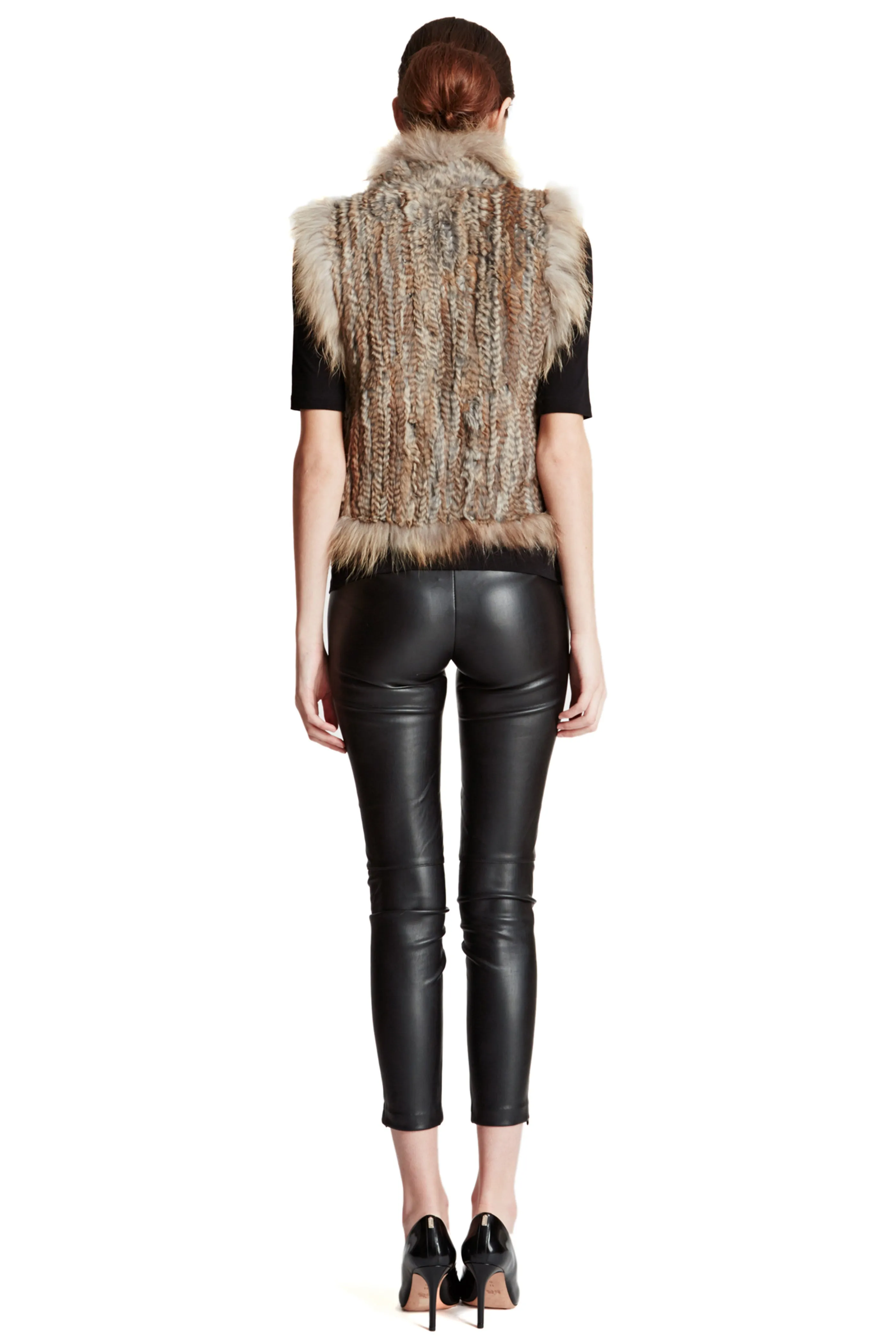 COPENHAGEN - Rex Vest with Raccoon Trim