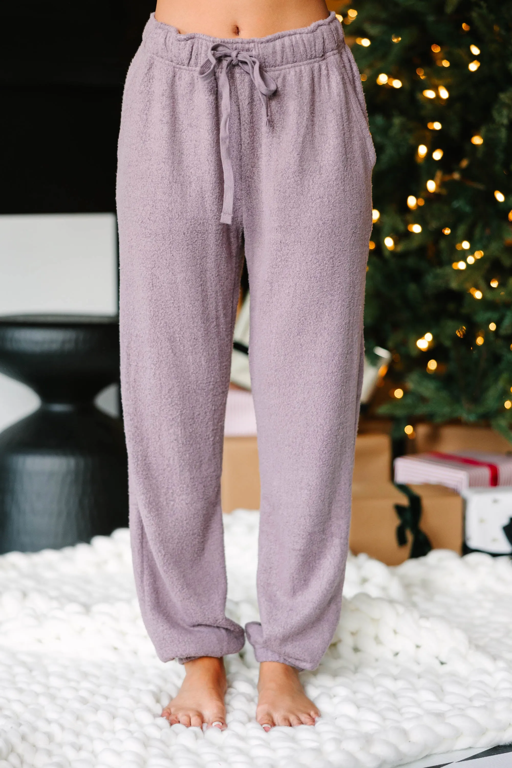 Cozy Habits Lavender Purple Joggers