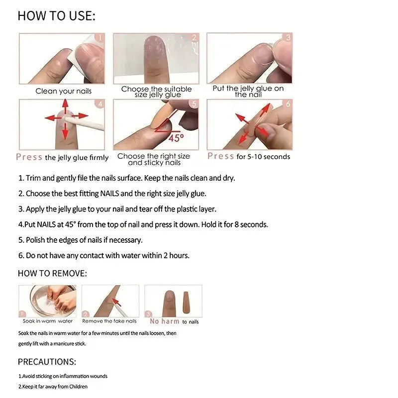Cozy Heart Autumn/Winter Vibe Press-On Nails - Handcrafted Gel Nails with Heart Design, Reusable and Long-Lasting