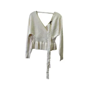 Cream Sweater By Cme, Size: S