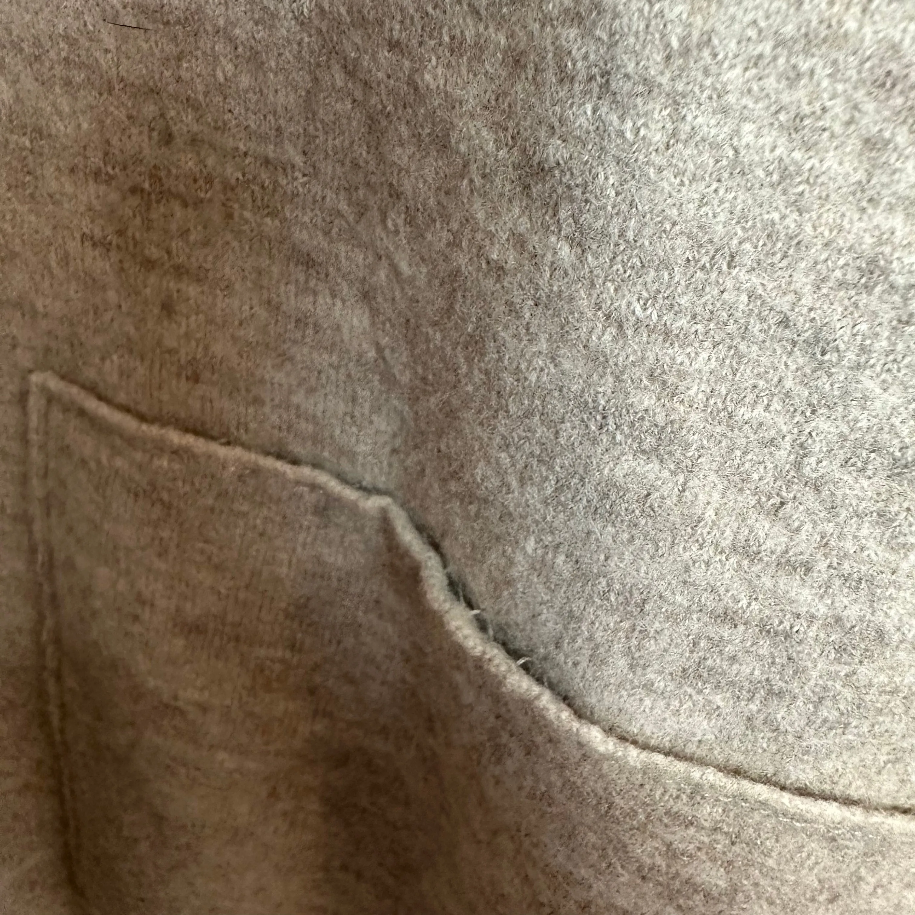 Eileen Fisher The Icons The Kimono Jacket Cardigan Sweater Open Front Beige Wool Small