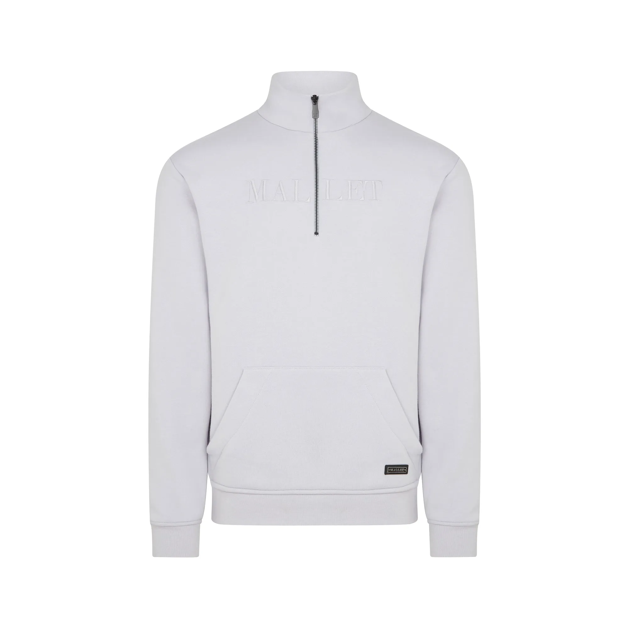 Embroidered Quarter Zip Lavender Organic