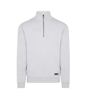 Embroidered Quarter Zip Lavender Organic