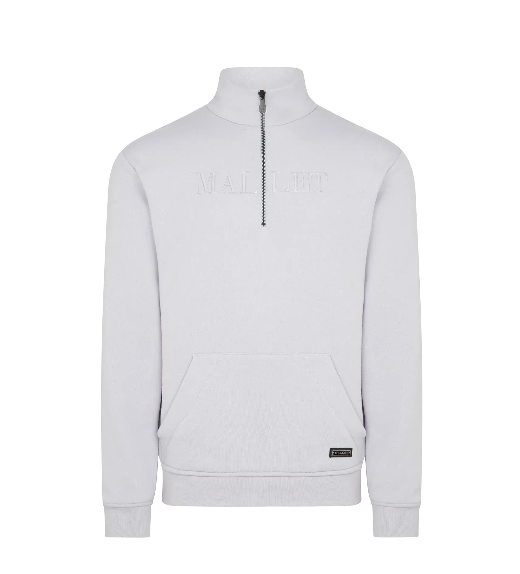 Embroidered Quarter Zip Lavender Organic