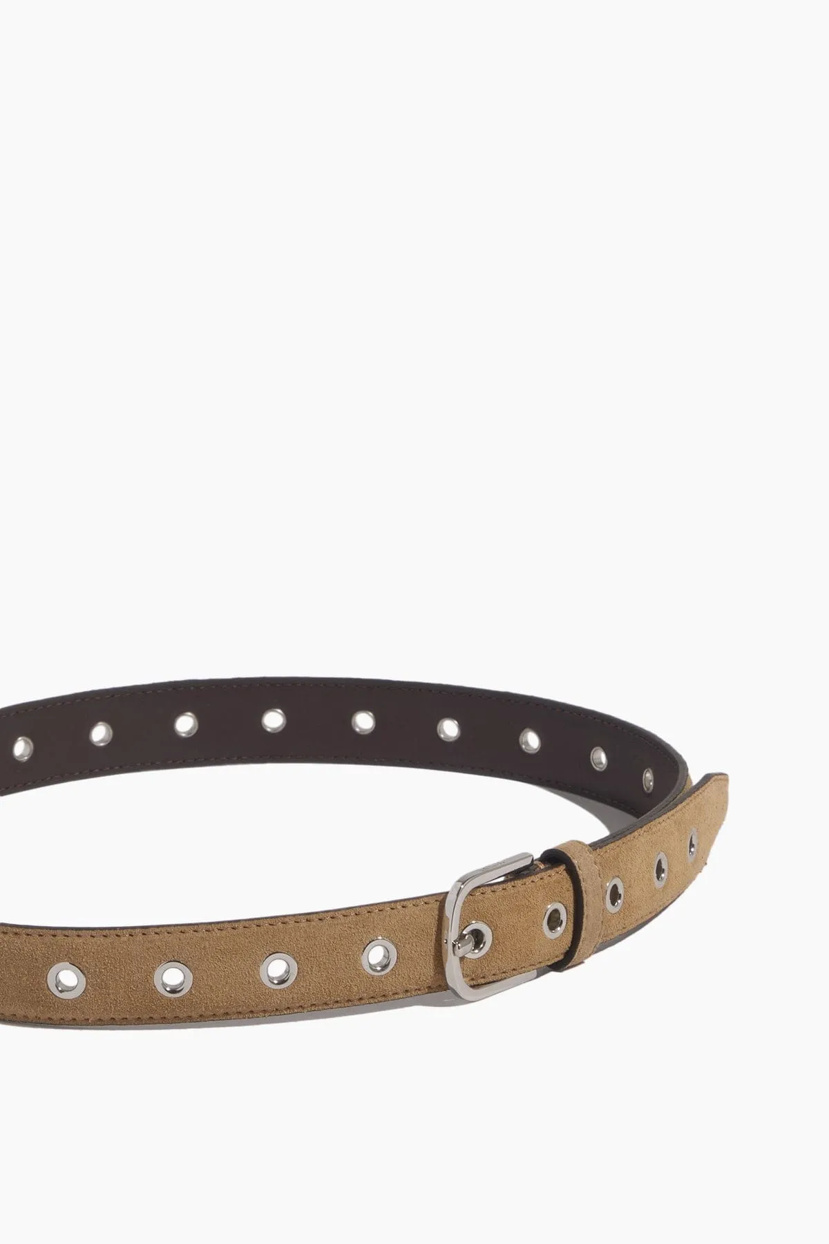 Eyelet Belt in Caramel