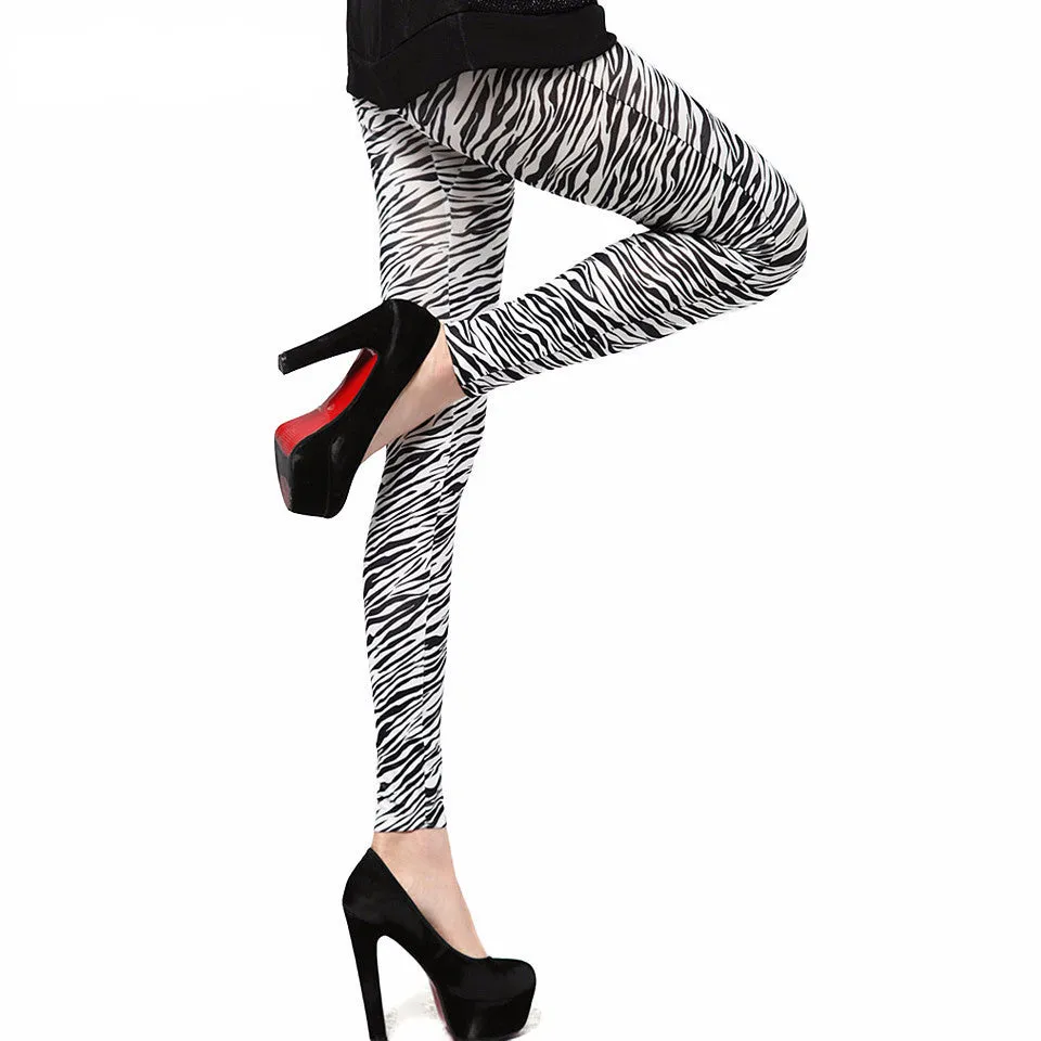 Female Zebra Stripes Leggings