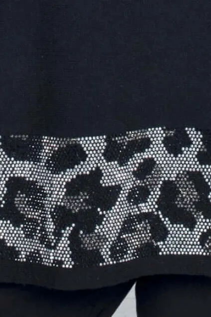 Frank Lyman Top 203104U Black/Silver