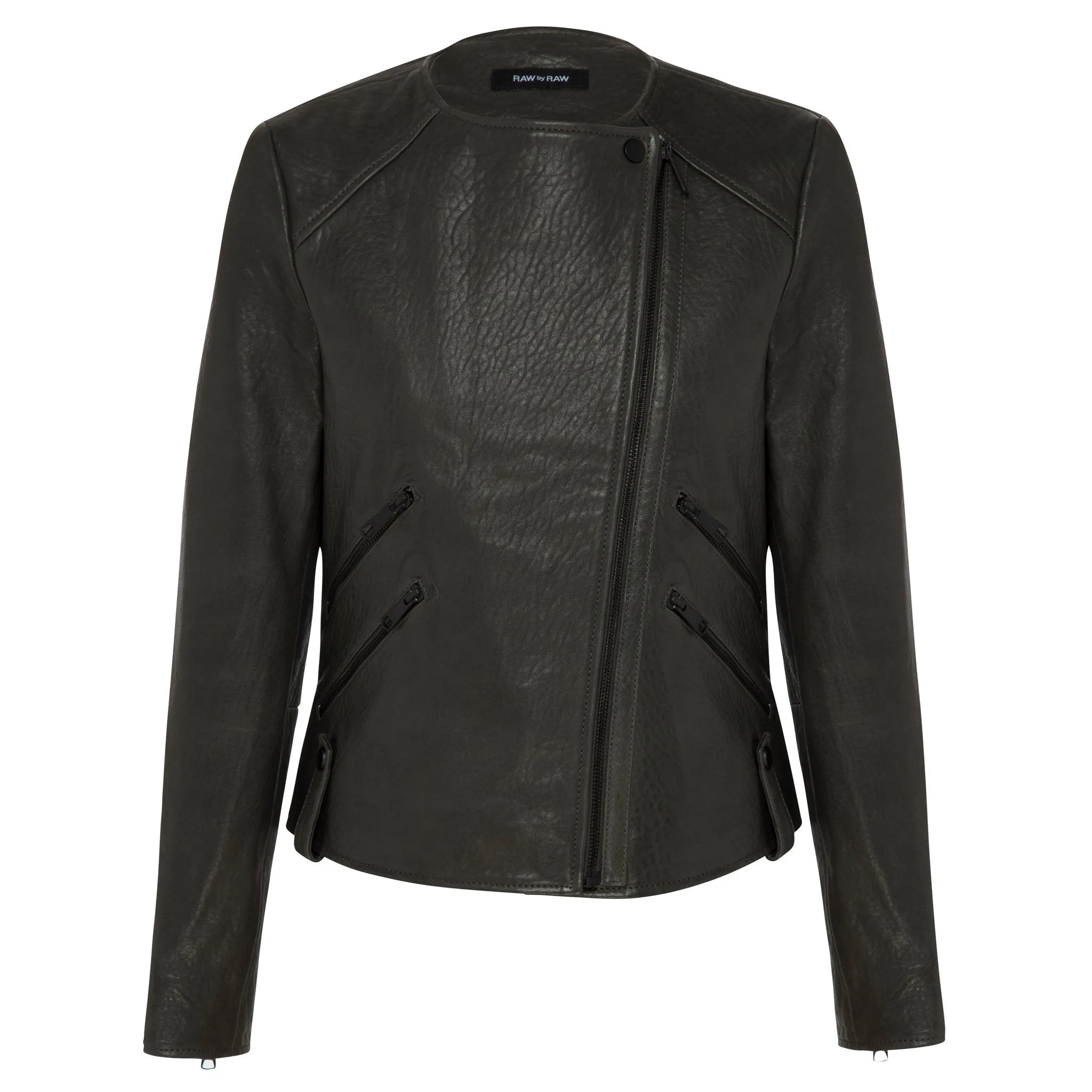 Fulton Leather Jacket - Slate