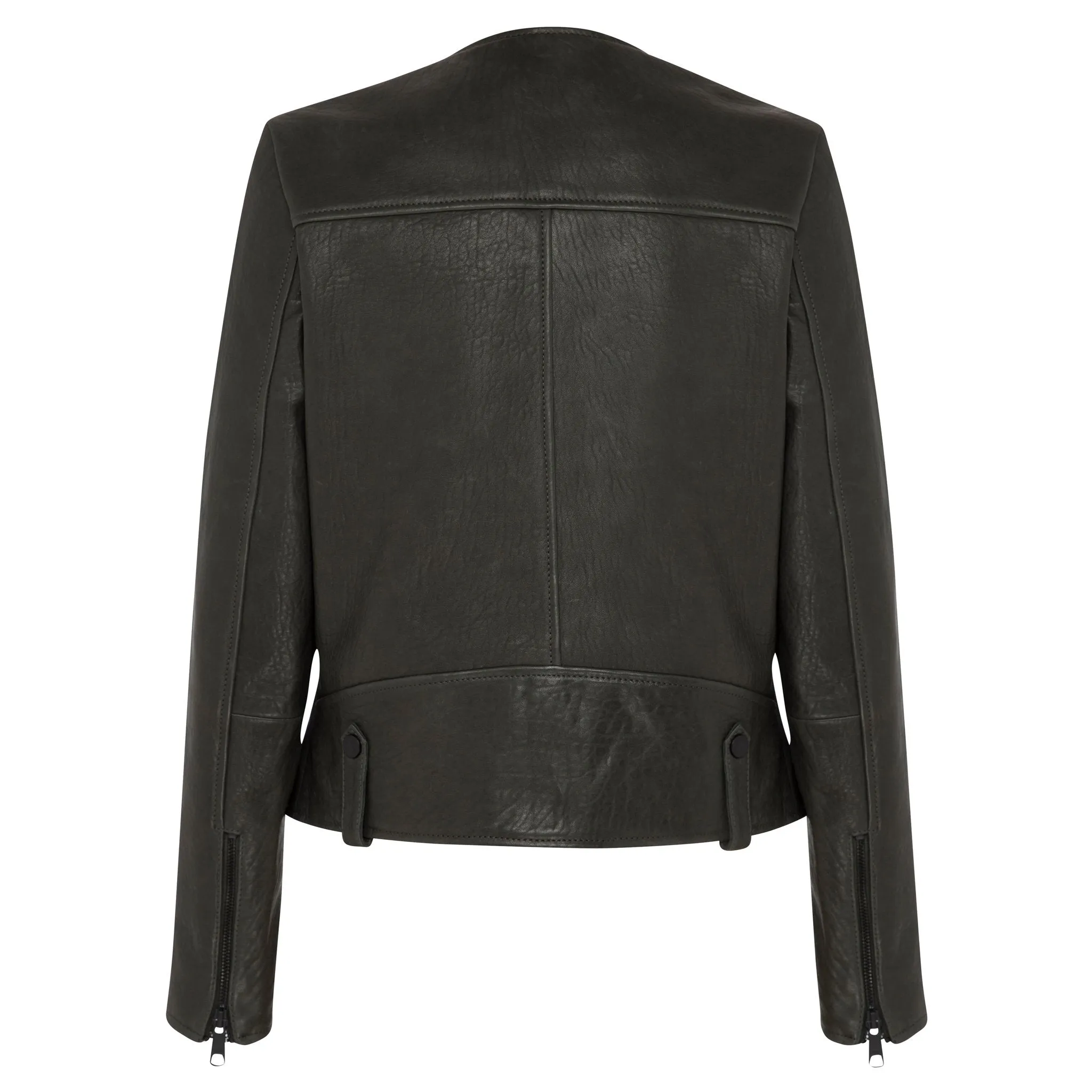 Fulton Leather Jacket - Slate