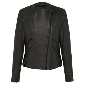 Fulton Leather Jacket - Slate
