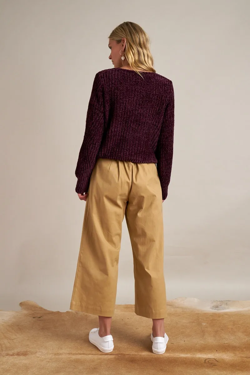 Gysette - Ida Chenille Jumper - Raisin