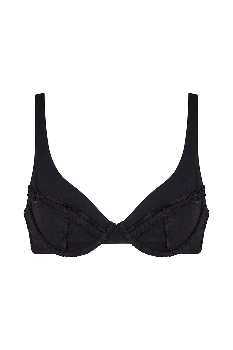 Hailey Underwire Bra in Onyx