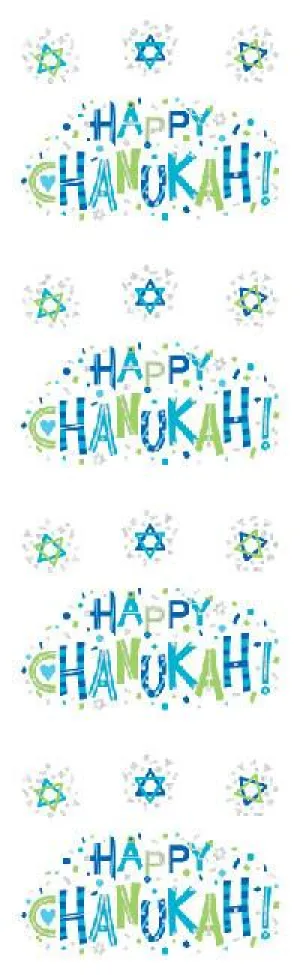 Happy Chanukah, Reflections Stickers
