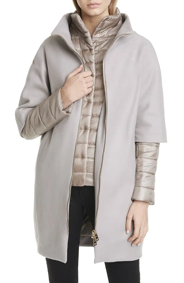 Herno 2 in 1 Cashmere Puffer Cocoon Coat - IT42 / 6
