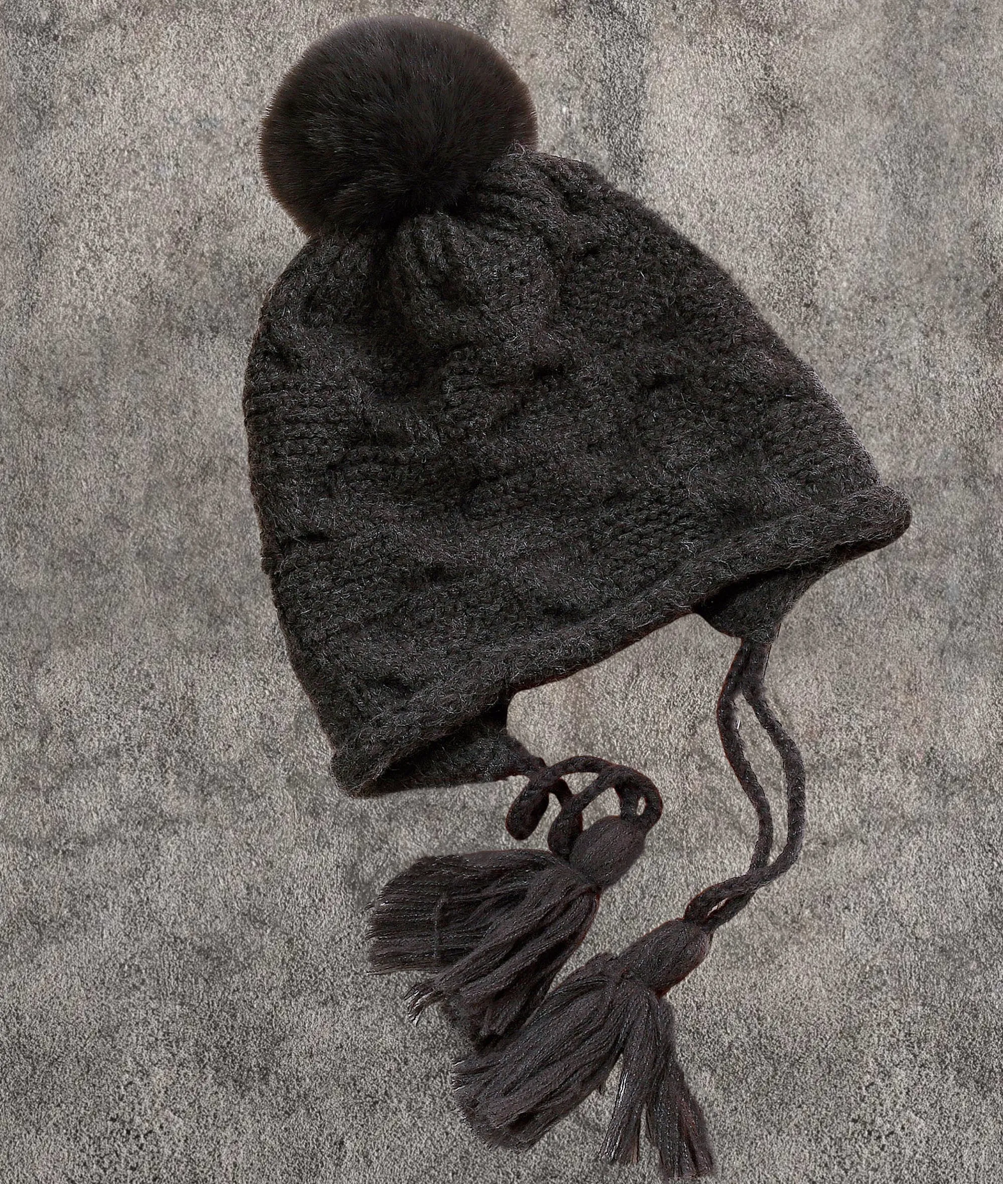 JCH903345 Chic Knitted Cozy Stylish Pom-Pom Tassel Hat