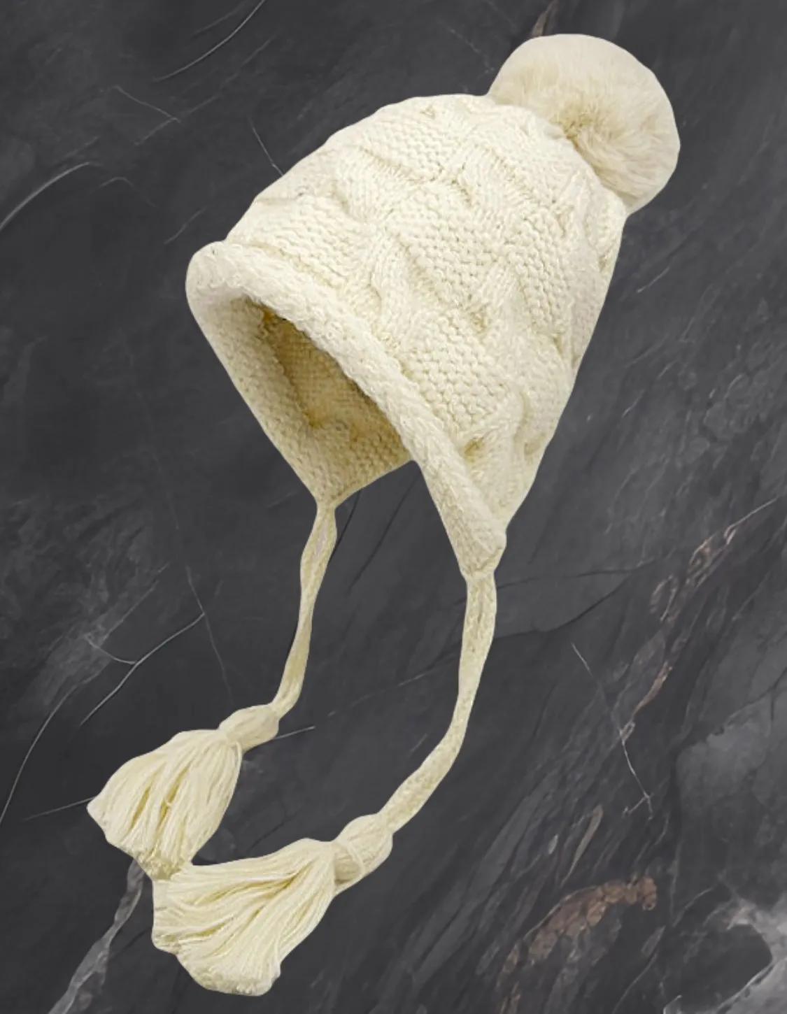 JCH903345 Chic Knitted Cozy Stylish Pom-Pom Tassel Hat