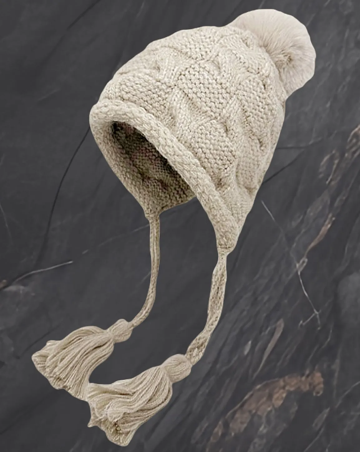 JCH903345 Chic Knitted Cozy Stylish Pom-Pom Tassel Hat