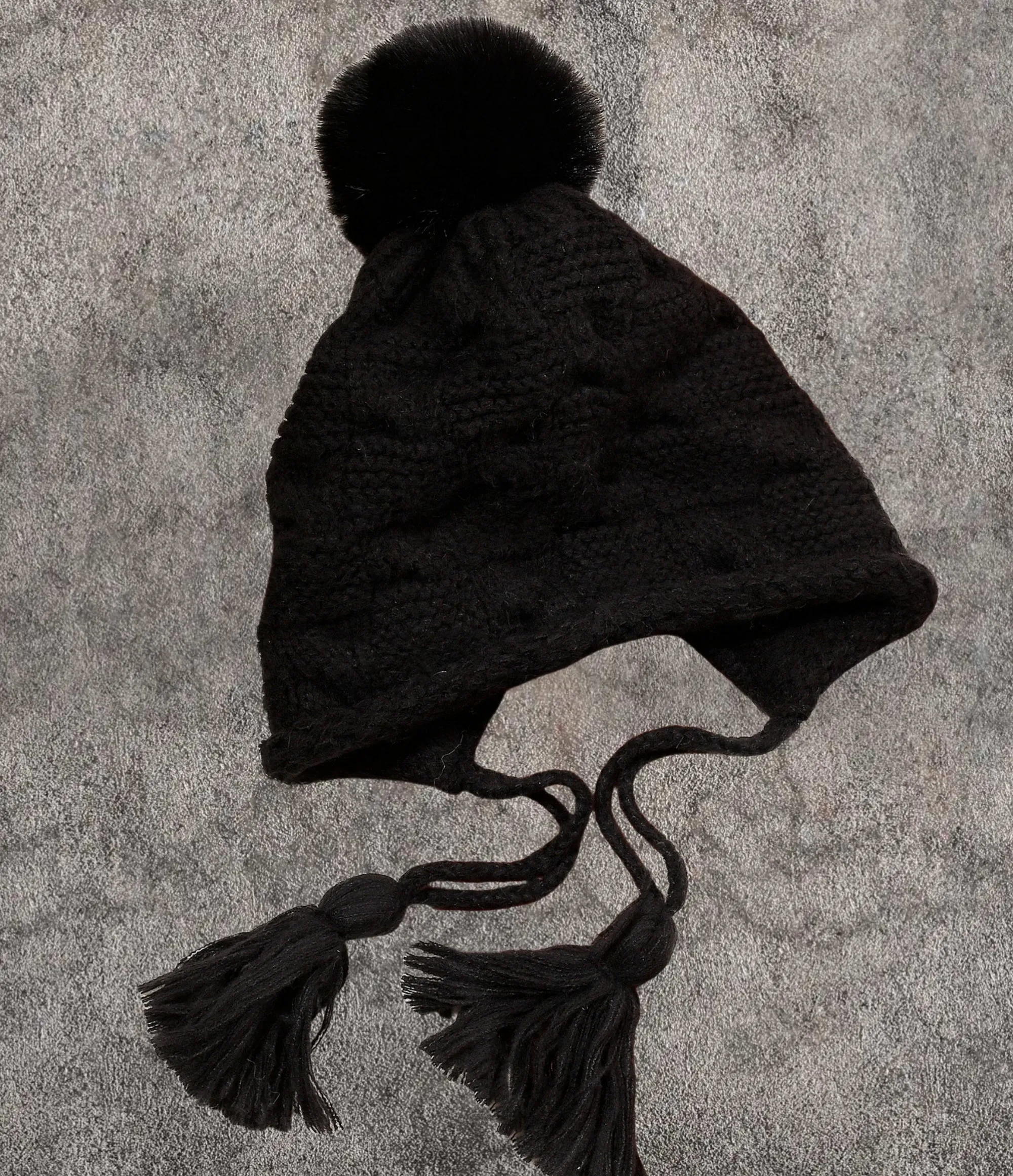 JCH903345 Chic Knitted Cozy Stylish Pom-Pom Tassel Hat