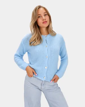 Knitted Cardigan Blue