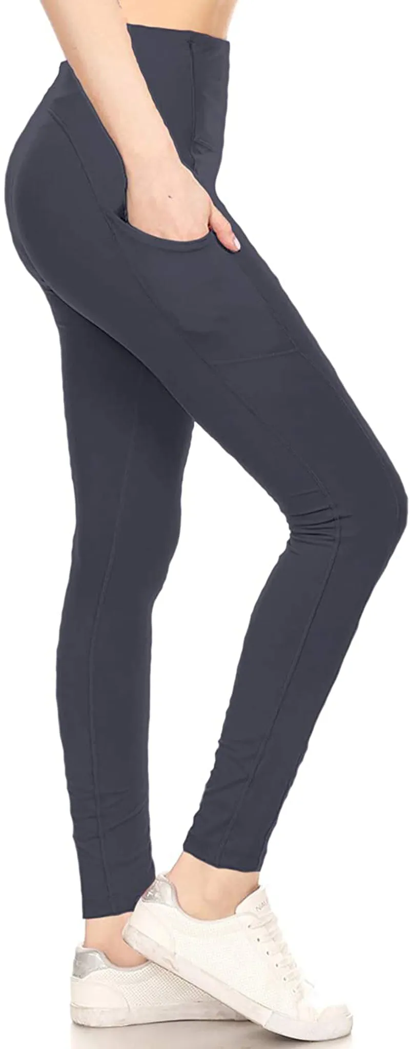 Leggings Depot Yoga Waist REG/Plus Women's Buttery Soft Leggings