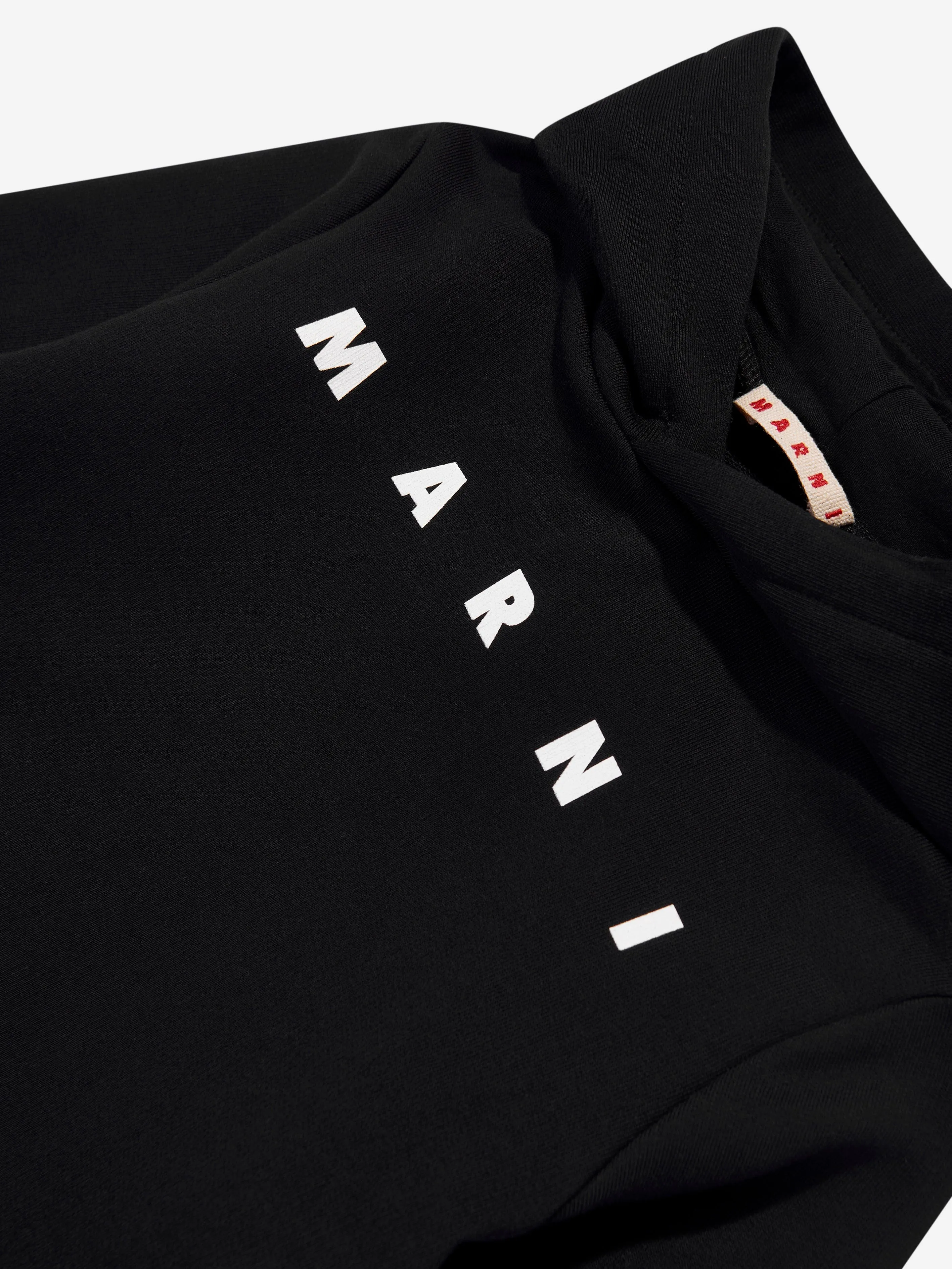 MARNI Kids Logo Hoodie in Black