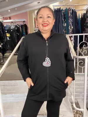 MATT FLEECE JACKET - BLACK