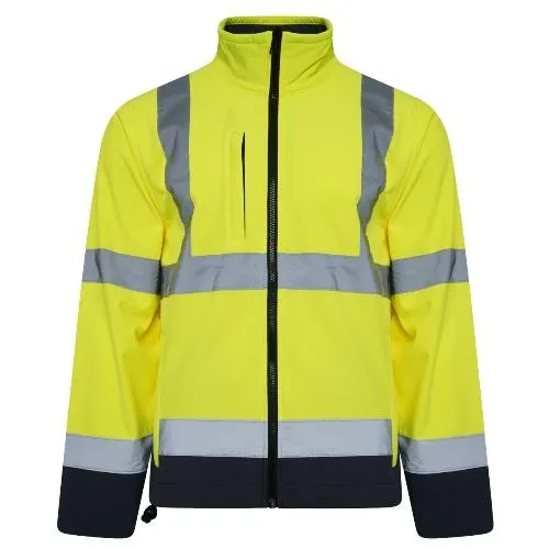 Mens Kapton HV602 Hi Vis Softshell Jacket