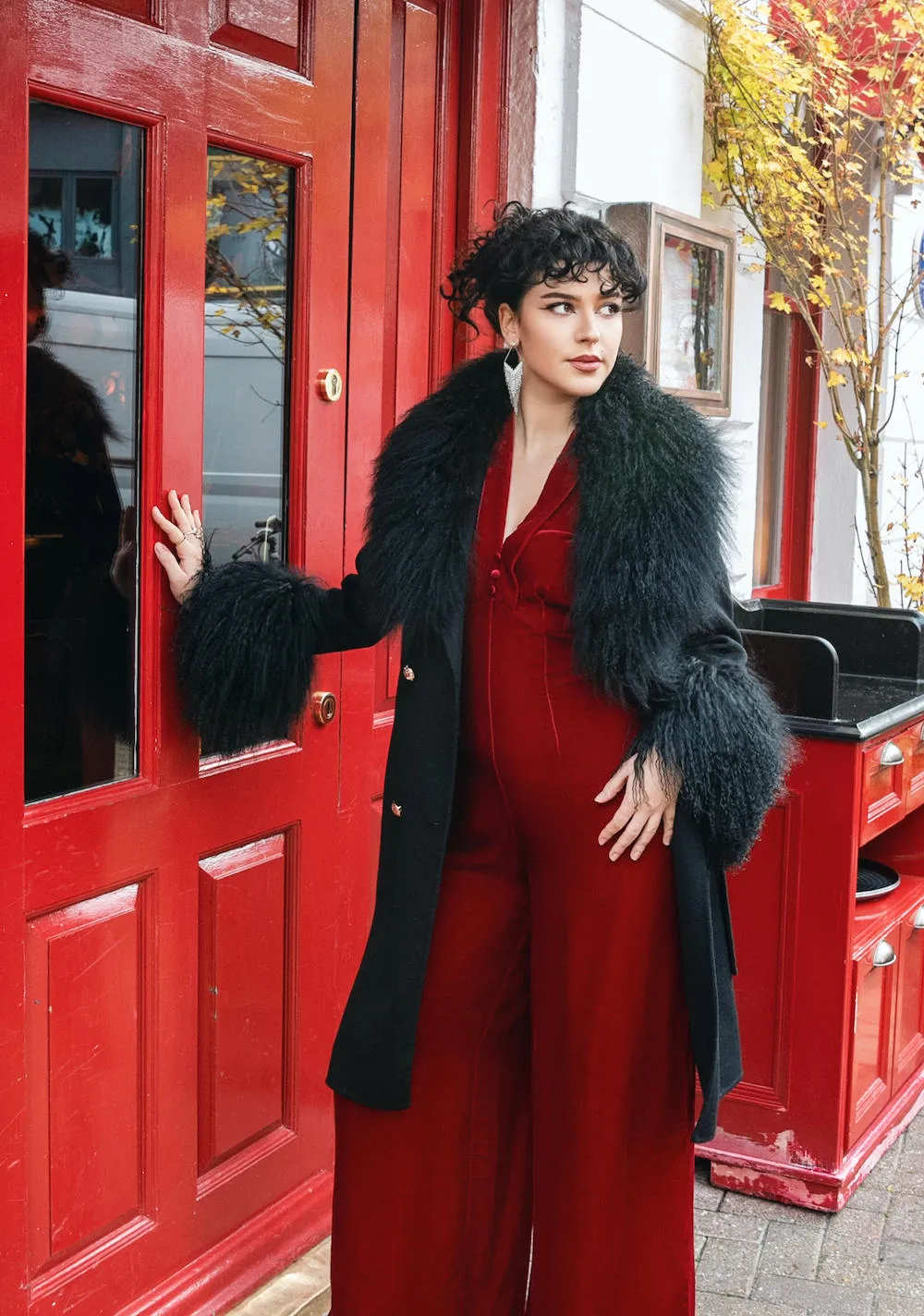 Million dollar baby coat in black